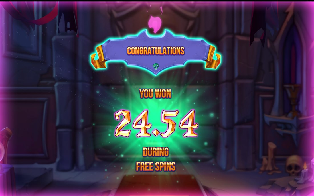 Free Games-läge med Drac-mätare och kvarvarande free spins